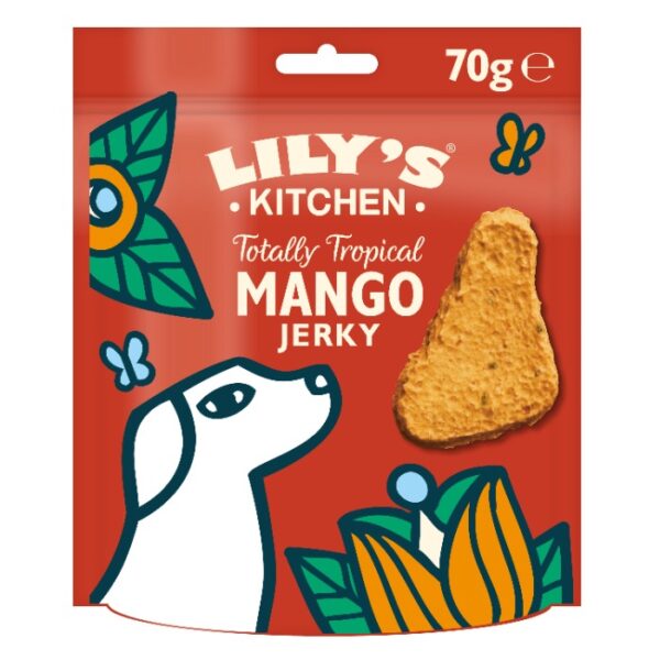 Lily&apos;s Kitchen Totally Tropical Mango Jerky hondensnacks 70 gram