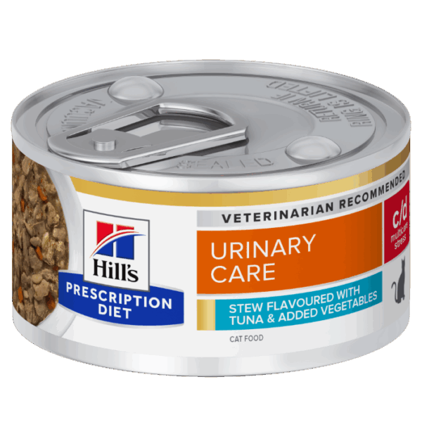 Hill&apos;s Prescription Diet c/d Multicare Stress Stoofpotje met Tonijnsmaak & Groenten natvoer kat 82 gram