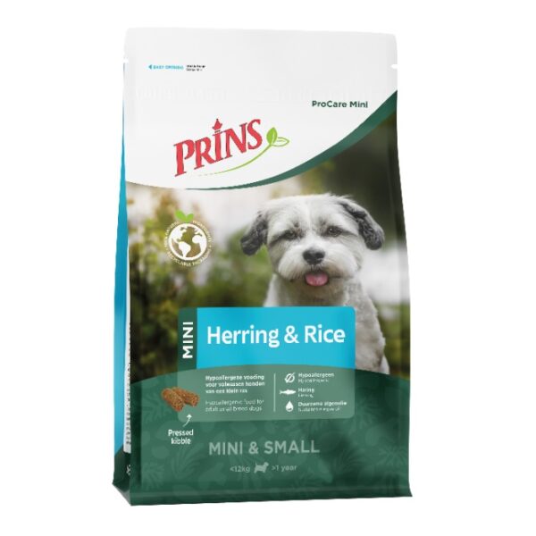 Prins ProCare Hypoallergenic Mini Haring&Rijst hondenvoer 3kg