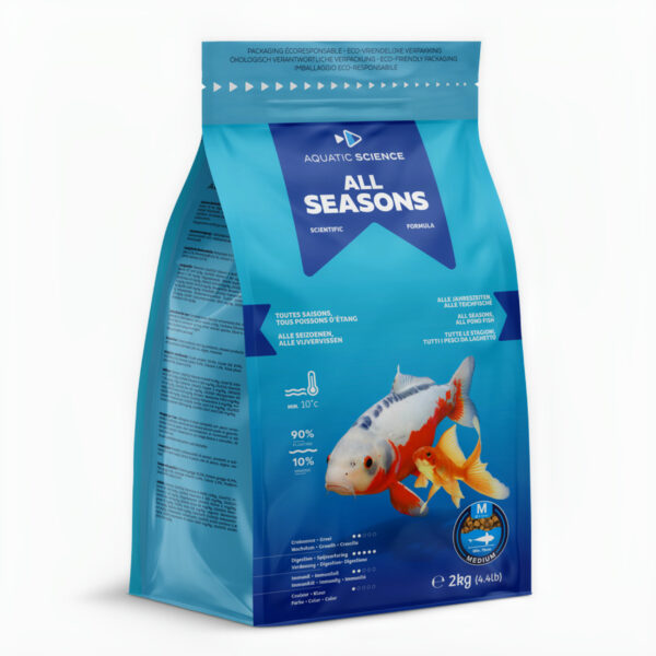 Ichi Food All Seasons Visvoer - Complete Voeding 4-5 mm Korrels, Geschikt voor Alle Seizoenen 1kg