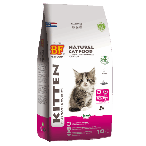 Biofood pregnant&nursing kitten kalkoen, vis en kip kattenvoer 10kg