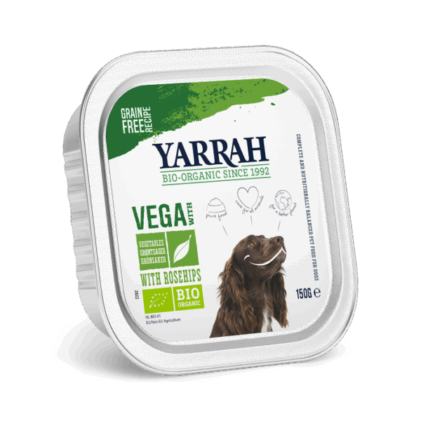 Yarrah brokjes in saus Vega Groente hondenvoer 12 x 150gr