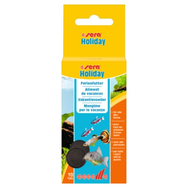 Sera Holiday Voedingstabletten 24g - 10 Langdurige Voedertabletten voor Siervissen