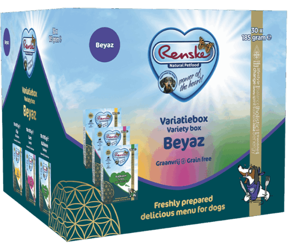 Renske variatiebox Beyaz graanvrij 30x185gram hondenvoer