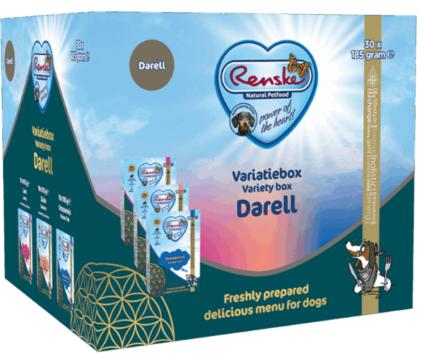 Renske variatiebox Darell 30 x 185gram hondenvoer