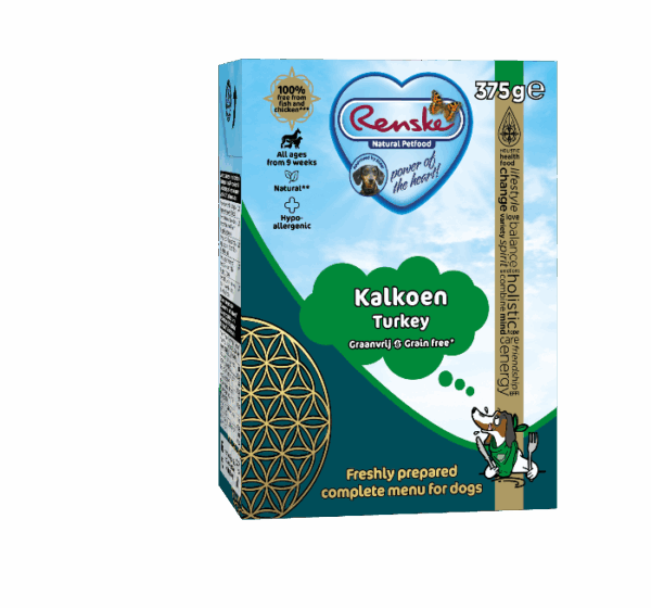 Renske vers hondenvoer kalkoen graanvrij 375 gram