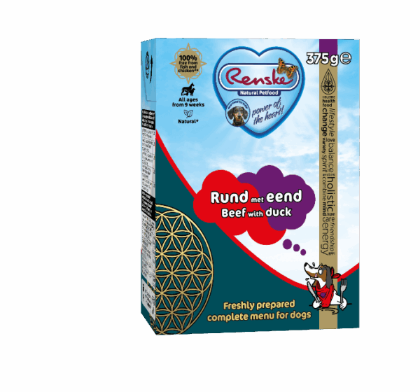 Renske vers hondenvoer rund met eend 375 gram