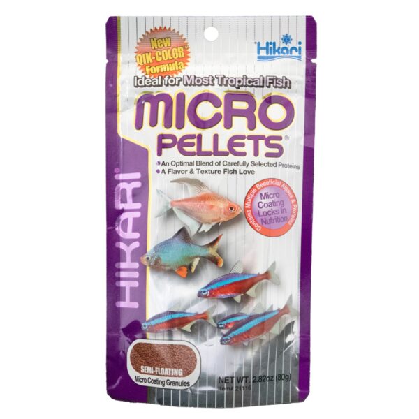 Hikari Micro Pellets 80g voor Tropische Vissen - Kleurversterkend Voer met Krill en Spirulina
