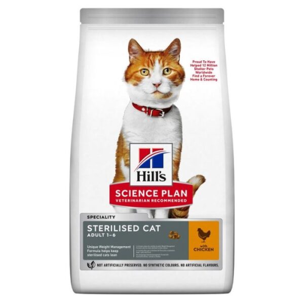 Hill&apos;s Science Plan Sterilised Cat Adult Kattenvoer met Kip 15kg