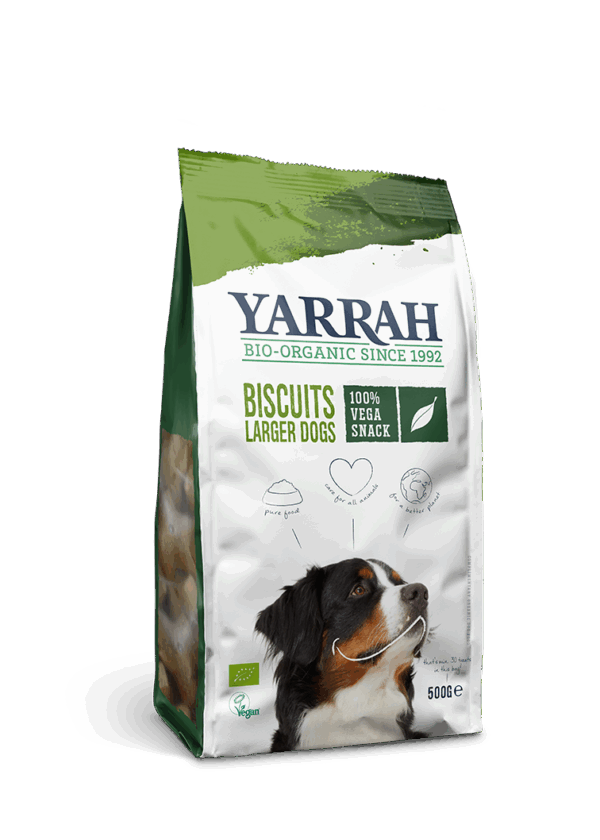 Yarrah biologische vegan hondenkoekjes voor grotere honden 500gr