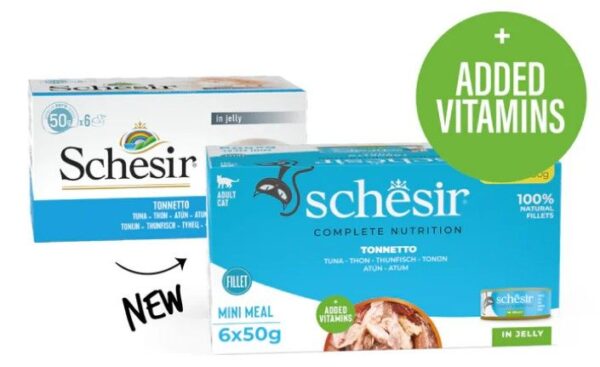 Schesir Complete Nutrition - Multipack Tonijn in Jelly, 6x50gr