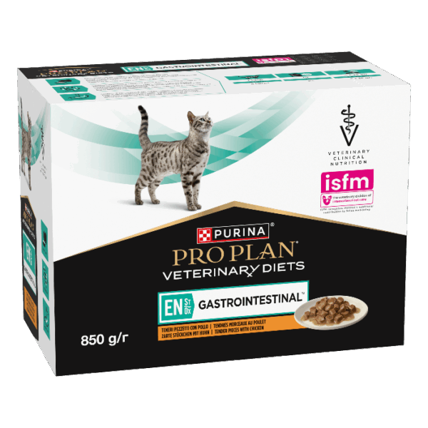 Purina Pro Plan Veterinary Diets EN St/Ox Gastrointestinal Kip natvoer kat (10 x 85 gram)