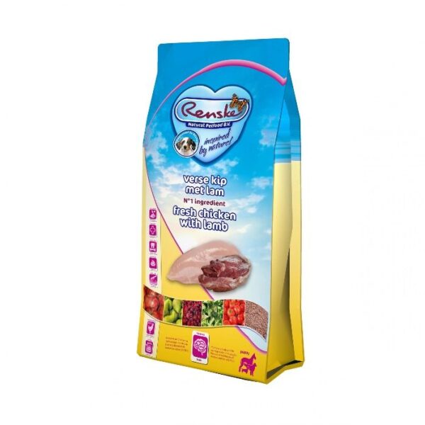 Renske Super Premium Puppy kip met lam hondenvoer 600gr