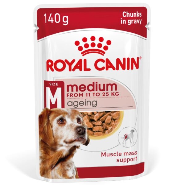 Royal Canin Medium Ageing natvoer hondenvoer zakjes 10x140g