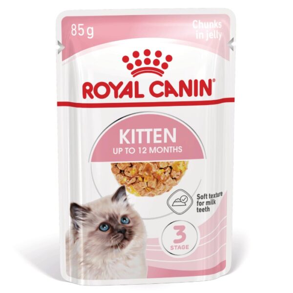 Royal Canin Kitten in Jelly natvoer voor kitten zakjes 12x85g