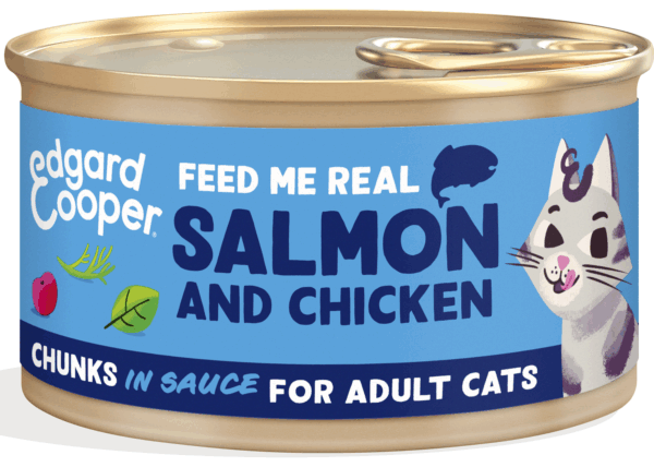 Edgard & Cooper - Cat Chunks in Sause, Adult Kip/Zalm