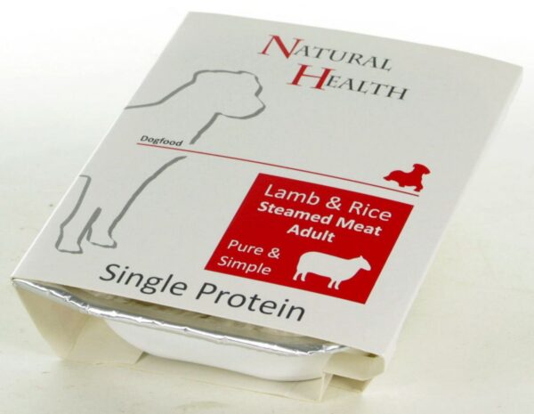 Natural Health Dog - Steamed Single Protein Lam en Rijst