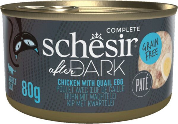 Schesir Cat After Dark Kip & Ei Bouillon 80gr