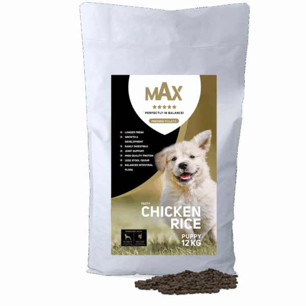 Max Puppy kip/rijst geperst