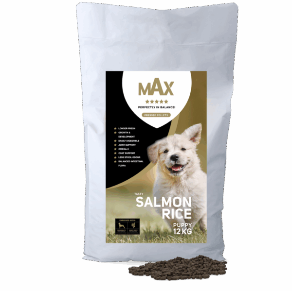 Max Puppy zalm/rijst geperst