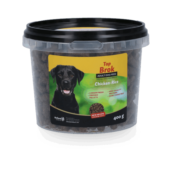 Topbrok kip/rijst geperst 'For all dogs'