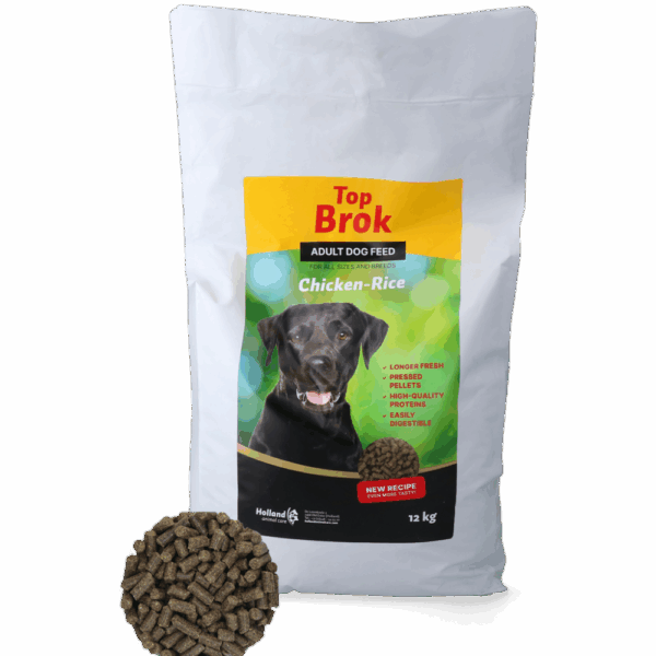Topbrok kip/rijst geperst 'For all dogs'