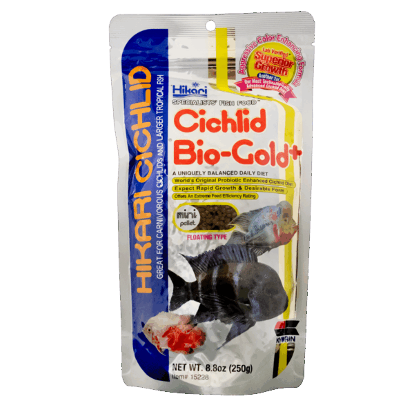 Hikari Cichlid Bio-Gold Mini 250g - Kleurversterkend Visvoer voor Carnivore Tropische Vissen