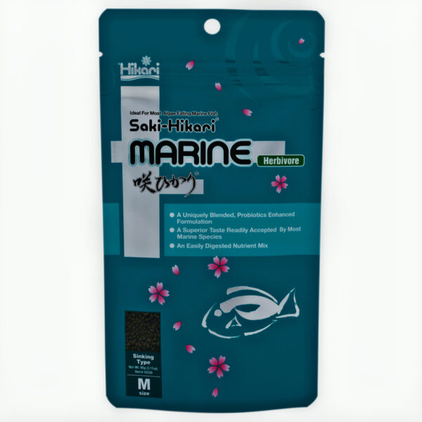 Saki Hikari Herbivore 90g - Premium Visvoer met Spirulina en Nori Zeewier voor Plantenetende Vissen