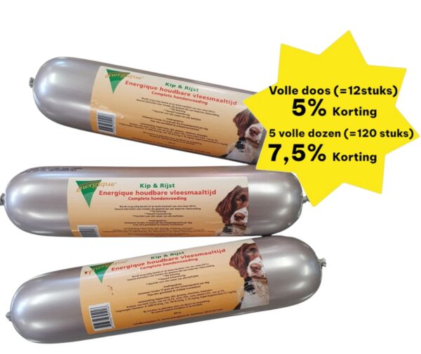 Energique - Houdbare vlees maaltijd 800gram, Kip & Rijst