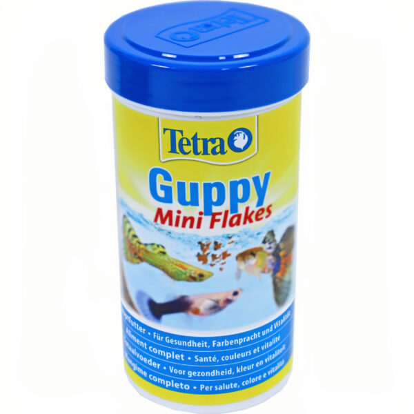 Tetra Guppyvoer Mini 250ml - Compleet Hoofdvoeder voor Guppy&apos;s en Tandkarpers, Kleurversterkend
