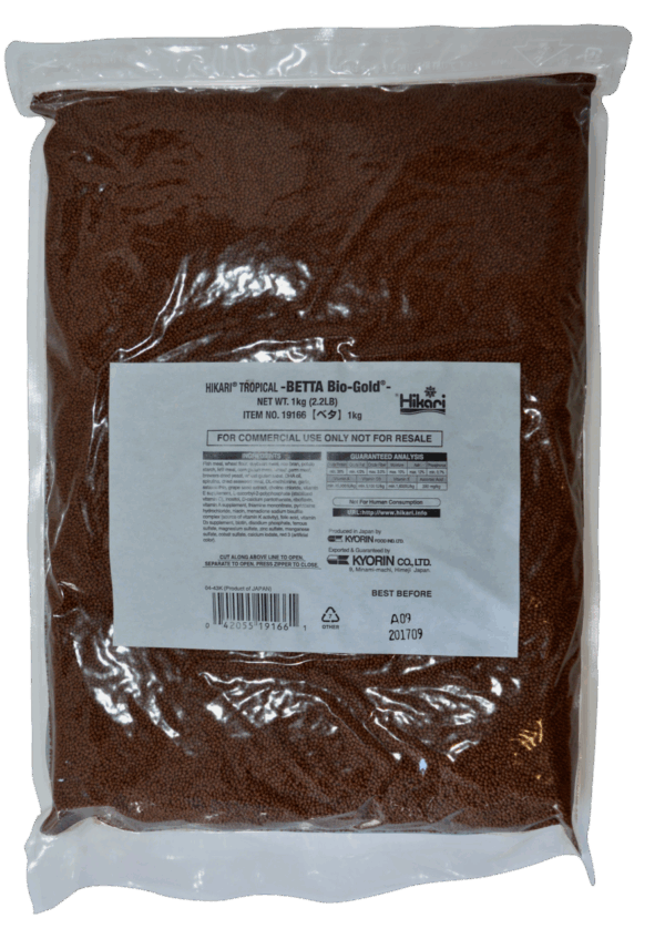 Hikari Biogold 1kg - Eiwitrijk Betta Visvoer, Natuurlijke Kleurversterkers, Drijvende Korrels