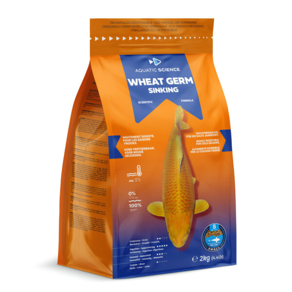 Aquatic Science Wheat Germ Sinking Large 2kg - Food for Healthy & Vibrant Koi Colors