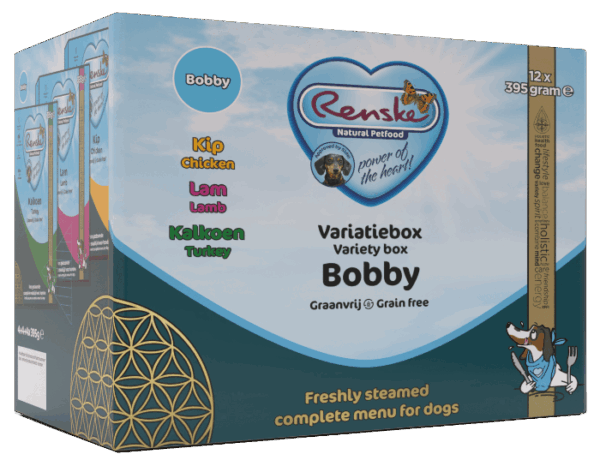 Renske Hond Vers Gestoomd Variatiebox Bobby graanvrij 12 x 395g