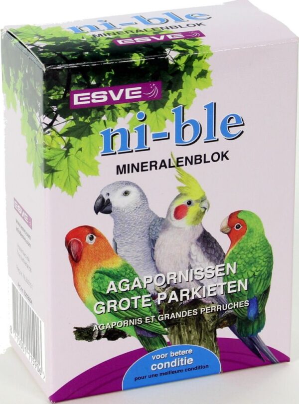 Esve - Nible Mineralenblok Grote Parkieten en Agapornis